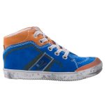 SIESTA-RICHTER kék narancs fűzős velúr bőr cipő