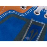 SIESTA-RICHTER kék narancs fűzős velúr bőr cipő