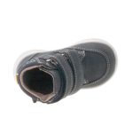 Siesta-Richter magas szárú 2 tépőzáras sötétkék csillagos vízálló (Richtex) nubuk bundás téli bakancs