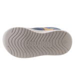 Siesta-Richter kék-mustár sárga gumifűzős-tépőzáras velúrbőr-textil fiú cipő 