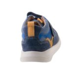 Siesta-Richter kék-mustár sárga gumifűzős-tépőzáras velúrbőr-textil fiú cipő 