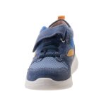 Siesta-Richter kék-mustár sárga gumifűzős-tépőzáras velúrbőr-textil fiú cipő 