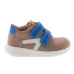 Siesta-Richter bézs-kék 2 tépőzáras velúrbőr kisfiú cipő