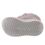 Siesta-Richter szürke-rózsaszín 2 tépőzáras filc béléses sympatex (vízálló) velúr bőr kislány cipő 