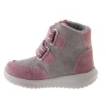 Siesta-Richter szürke-rózsaszín 2 tépőzáras filc béléses sympatex (vízálló) velúr bőr kislány cipő 