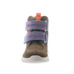 Siesta-Richter sötétzöld-kék-narancs 2 tépőzáras filc béléses sympatex (vízálló) velúr bőr kisfiú cipő