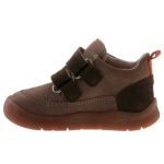 Siesta-Richter sötétzöld-barna 2 tépőzáras BAREFOOT talpú velúrbőr cipő