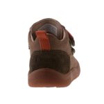 Siesta-Richter sötétzöld-barna 2 tépőzáras BAREFOOT talpú velúrbőr cipő