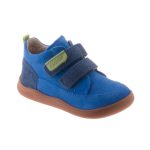 Siesta-Richter királykék-lime 2 tépőzáras barefoot talpú velúrbőr kisfiú cipő