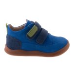 Siesta-Richter királykék-lime 2 tépőzáras barefoot talpú velúrbőr kisfiú cipő