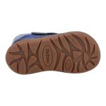 Siesta-Richter kék-zöld-szürke 2 tépőzáras sympatex (vízálló) szőrme béléses barefoot talpú bőr fiú bakancs