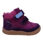 Siesta-Richter bordó-málna 2 tépőzáras sympatex (vízálló) szőrme béléses bőr lány bakancs