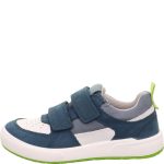 Superfit Maverick sötétkék-zöld-fehér 2 tépőzáras bőr kisfiú gyerekcipő (1-100107-8000)