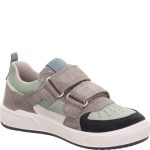 Superfit Maverick szürke-mentazöld-fehér 2 tépőzáras bőr kisfiú gyerekcipő (1-100107-9000)