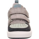 Superfit Maverick szürke-mentazöld-fehér 2 tépőzáras bőr kisfiú gyerekcipő (1-100107-9000)