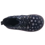 SIESTA-RICHTER fekete/ezüst CSILLAGOS téli bakancs