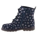 SIESTA-RICHTER fekete/ezüst CSILLAGOS téli bakancs