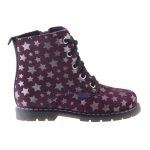 SIESTA-RICHTER bordó/ezüst CSILLAGOS téli bakancs