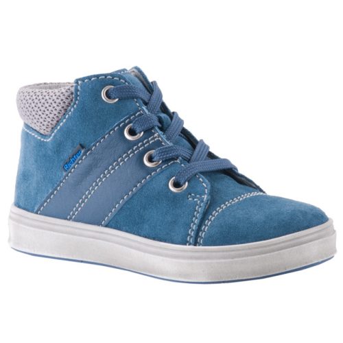 SIESTA-RICHTER kék/szürke fűzős magasszárú bőr cipő 