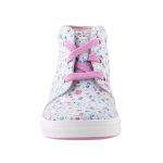 SIESTA-RICHTER fehér/színes PÖTTYÖS fűzős bőr magasszárú cipő