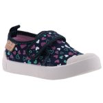 D.D.STEP sötétkék/málna/zöld tépős SZÍVECSKÉS váltócipő