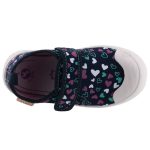 D.D.STEP sötétkék/málna/zöld tépős SZÍVECSKÉS váltócipő