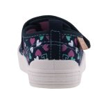 D.D.STEP sötétkék/málna/zöld tépős SZÍVECSKÉS váltócipő