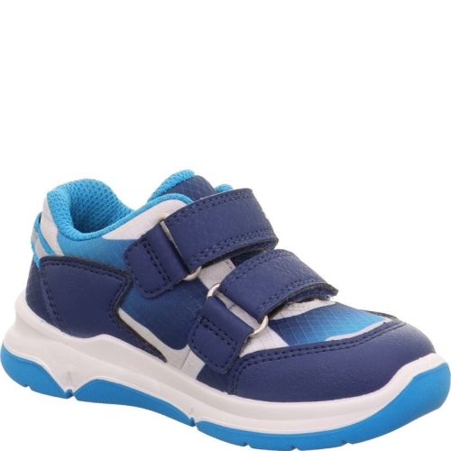 Superfit Cooper sötétkék-világoskék-fehér 2 tépőzáras textil kisfiú gyerekcipő (1-006409-8000)