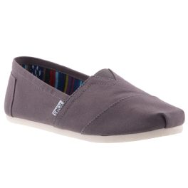 TOMS NAVY CANVAS CLASSIC szürke félcipő TOMS NAVY CANVAS CLASSIC szürke félcipő