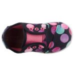 Színhibás TOMS fekete színes pöttyös két tépőzáras cipő