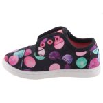 Színhibás TOMS fekete színes pöttyös két tépőzáras cipő