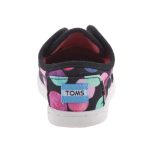 Színhibás TOMS fekete színes pöttyös két tépőzáras cipő