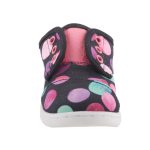 Színhibás TOMS fekete színes pöttyös két tépőzáras cipő