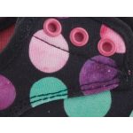 Színhibás TOMS fekete színes pöttyös két tépőzáras cipő