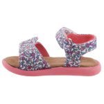 Színhibás TOMS STRAPPY SANDAL 2 tépős rózsa/virág mintás szandál