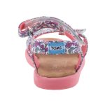 Színhibás TOMS STRAPPY SANDAL 2 tépős rózsa/virág mintás szandál