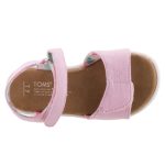 Színhibás TOMS STRAPPY SANDAL 2 tépős rózsaszín szandál