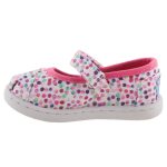 TOMS MARY JANE fehér/málna pöttyös balerina cipő