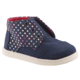TOMS PASEO MID 2 tépős sötétkék/pöttyös magasszárú cipő   TOMS PASEO MID 2 tépős sötétkék/pöttyös magasszárú cipő