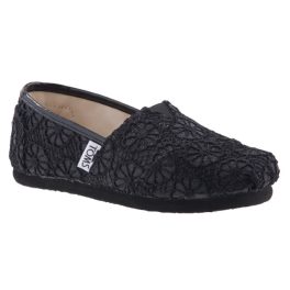 TOMS CLASSIC fekete CSILLOGÓS HÍMZETT VIRÁGOS balerina cipő   TOMS CLASSIC fekete CSILLOGÓS HÍMZETT VIRÁGOS balerina cipő