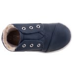 TOMS PASEO MID 2 tépős sötétkék szőrmés cipő