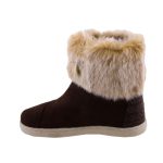 TOMS NEPAL tépős barna SZŐRMÉS csizma