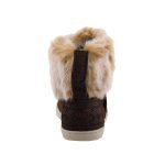 TOMS NEPAL tépős barna SZŐRMÉS csizma