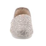 TOMS CLASSIC ezüst HÍMZETT VIRÁGOS balerina cipő