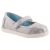 TOMS Mary Jane SILVER METAL balerina cipő