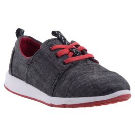 TOMS CHAMBRAY fekete/piros fűzős cipő TOMS CHAMBRAY fekete/piros fűzős cipő