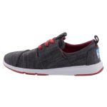 TOMS CHAMBRAY fekete/piros fűzős cipő