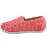 TOMS ALPARGATA MINT GLITTER korall csillogós tépős félcipő