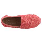 TOMS ALPARGATA MINT GLITTER korall csillogós tépős félcipő
