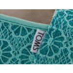 TOMS ALPARGATA MINT GLITTER menta csillogós tépős félcipő